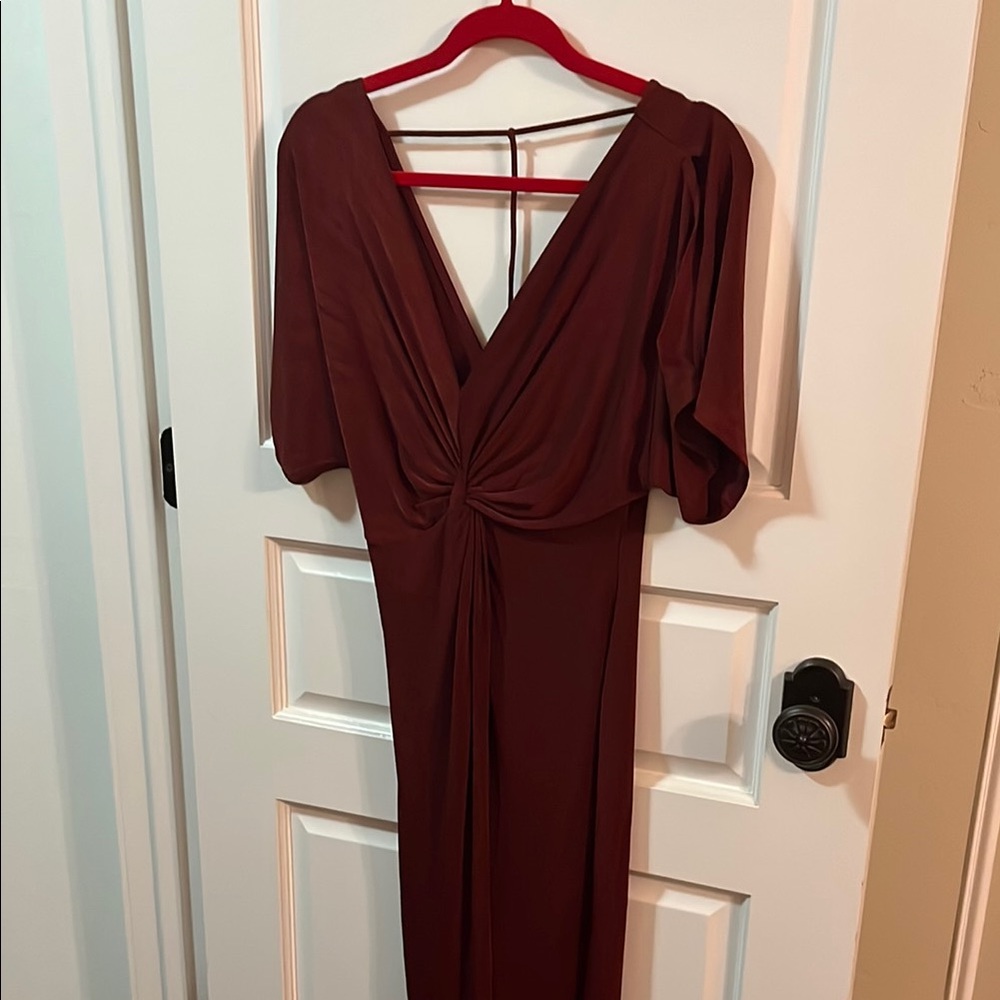 Elegant Dark Red Dress